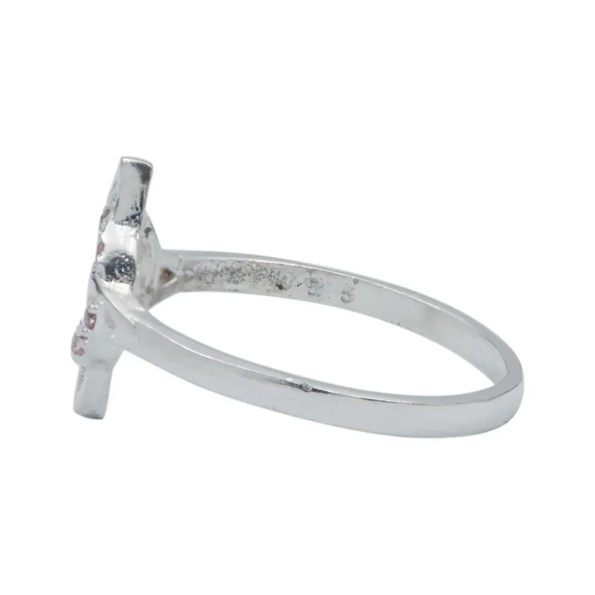 Anillo Nudo de Bruja Plata 925 con Zirconia Rosa - Imagen 2