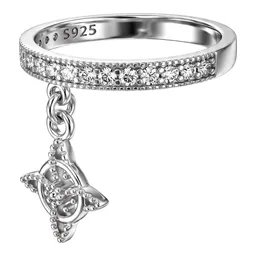 Anillo Nudo de Bruja Plata .925 con Zirconia Talla 6.5 - Imagen 3