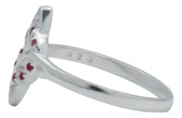 Anillo Plata 925 Nudo de Bruja con Zirconias Multicolor Talla 9 - Imagen 2