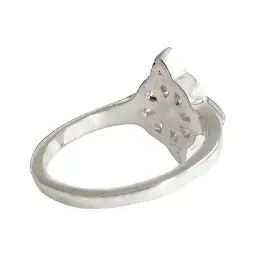 Anillo Nudo De Brujas Celta Plata .925 con Zirconia Talla 11 - Imagen 5