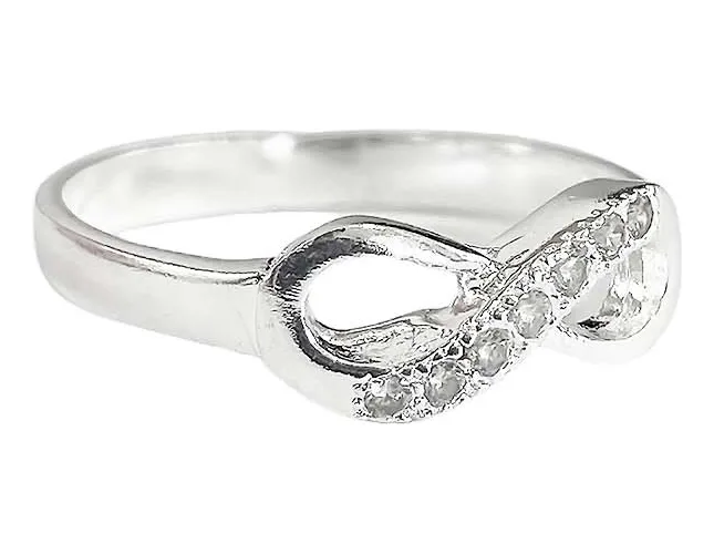 Anillo Plata .925 Nudo Infinito con Zirconia - Imagen 2