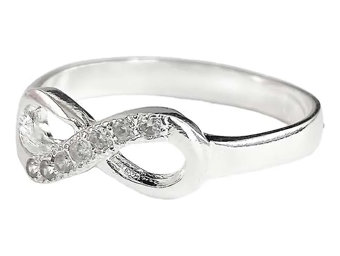 Anillo Plata .925 Nudo Infinito con Zirconia - Imagen 3