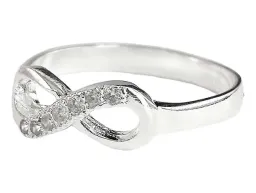 Anillo Plata 925 Nudo Infinito Zirconia Mujer - Imagen 3