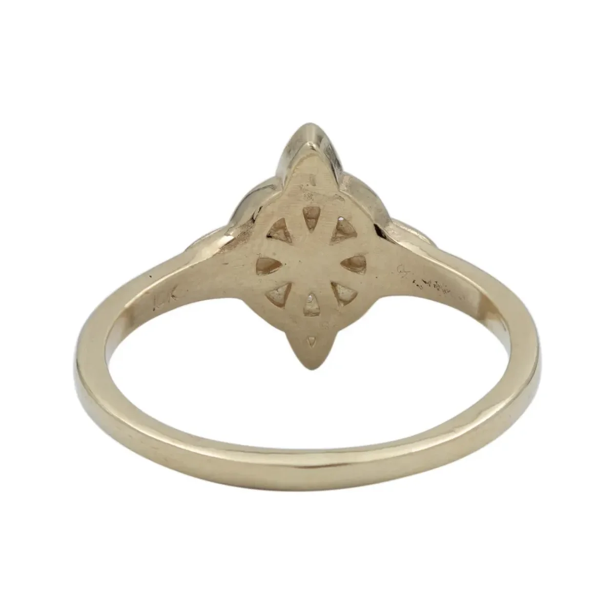 Anillo Oro 10k Nudo de Bruja Celta con Zirconia Talla 8.5 Modelo 280 - Imagen 4