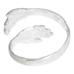 Anillo Plata 925 Abrazo Abierto Ajustable - Imagen 4