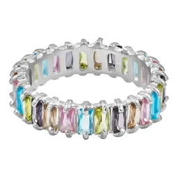 Anillo Plata .925 Churumbela Completa Zirconia Multicolor - Imagen 2