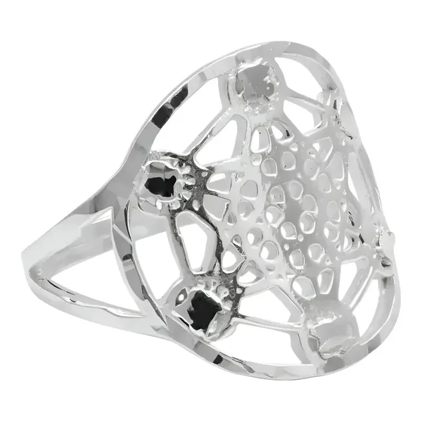 Anillo de plata .925 Cubo de Metatron liso unisex geometria sagrada — Joyaris