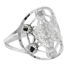 Anillo Plata 925 Cubo de Metatrón Sólido Unisex - Imagen 1