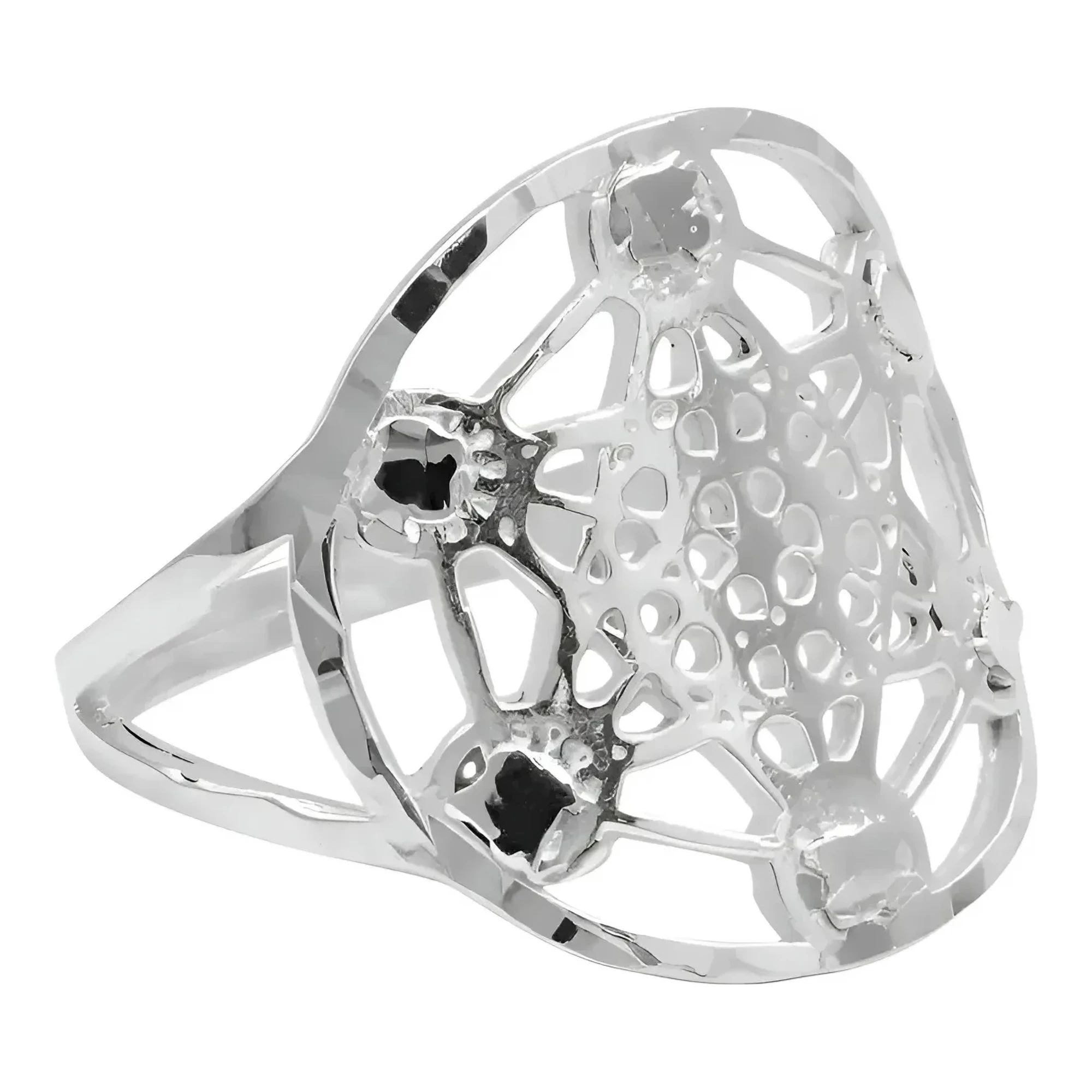 Anillo sello de Metatrón unisex en plata .925 nacional acabado liso brillante con símbolo grabado de geometría sagrada.