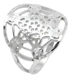 Anillo Plata 925 Cubo Metatrón Liso Unisex Geometría Sagrada - Imagen 2