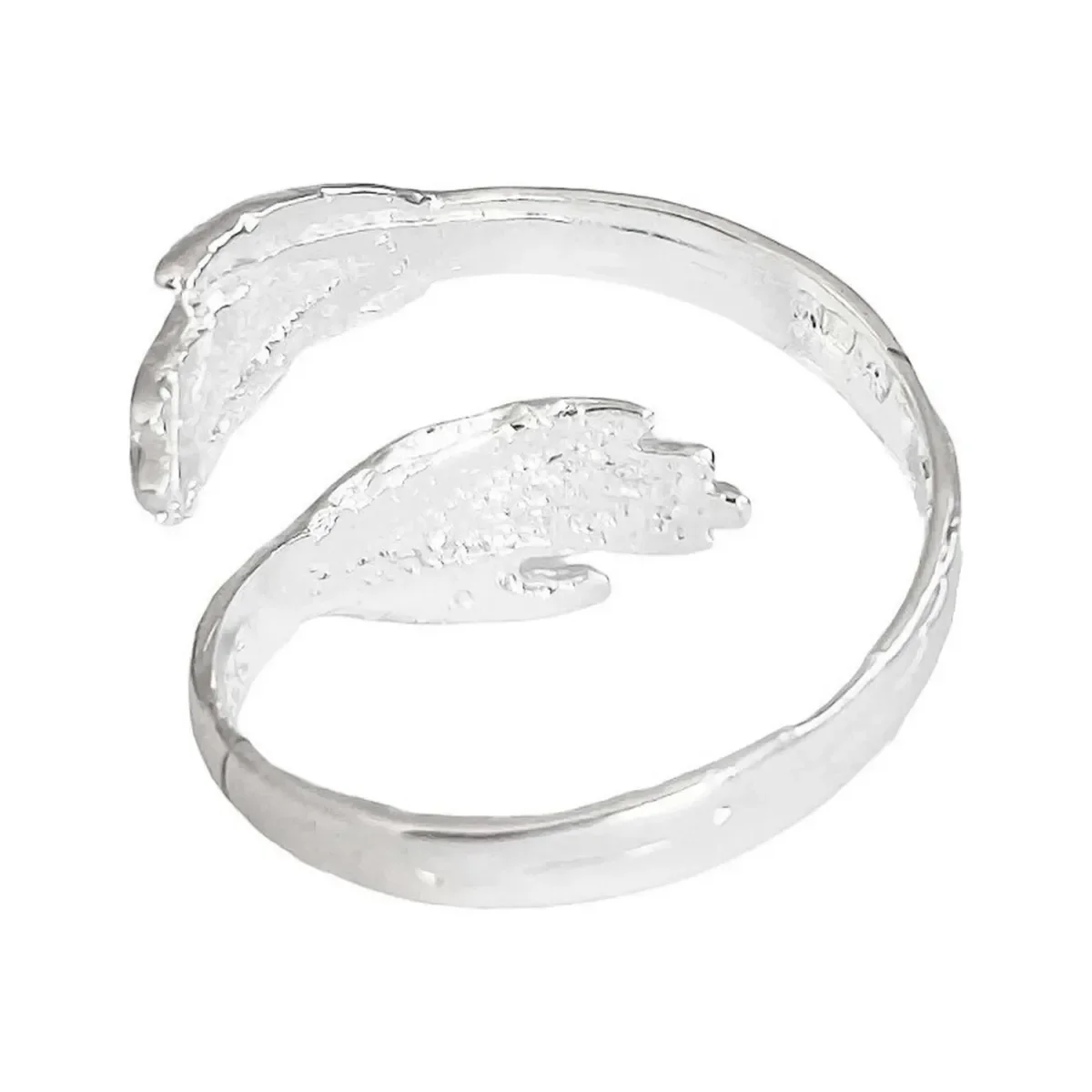 Anillo Plata 999 Diseño Abrazo Ajustable para Mujer - Imagen 4