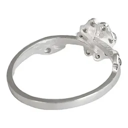 Anillo Plata 925 Flor con Zirconia Transparente - Imagen 4