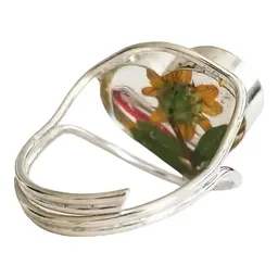 Anillo Plata 925 Girasol Corazón Ajustable - Imagen 4