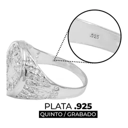 Anillo Plata 925 Hoja Cannabis Zirconias Verdes para Hombre Talla 8.5 - Imagen 3