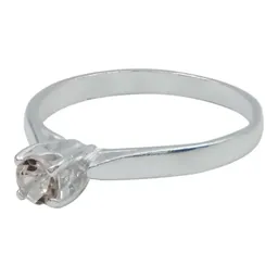 Anillo Plata 925 Morganita Rosa Natural Promesa - Imagen 1