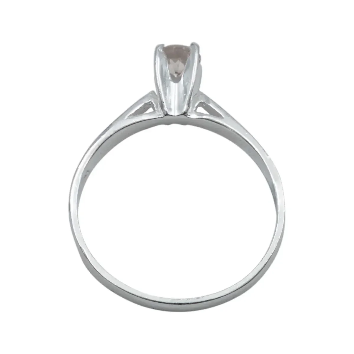 Anillo Plata 925 Morganita Rosa Natural Promesa - Imagen 5