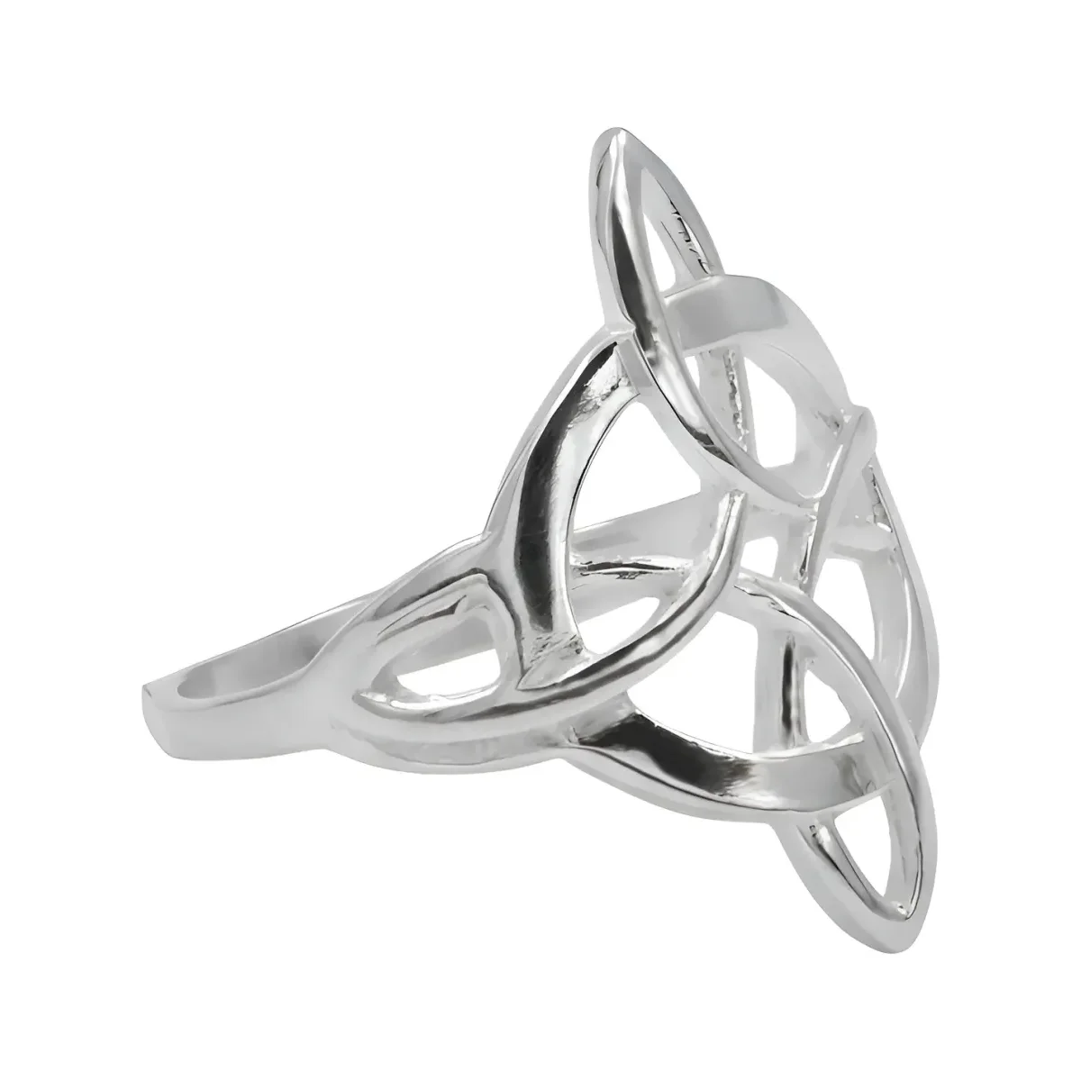 Anillo Plata 925 Nudo Bruja Celta, amuleto de protección unisex, diseño esotérico y místico de Taxco. Joyería espiritual.