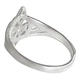 Anillo Plata 925 Nudo Bruja con Zirconia Protección - Imagen 4