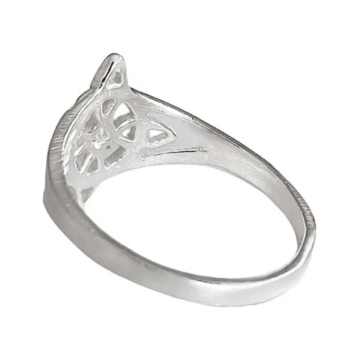 Anillo Plata 925 Nudo Bruja con Zirconia Protección - Imagen 4