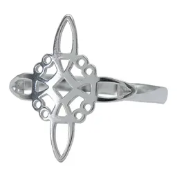 Anillo Plata 925 Nudo de Bruja Amuleto Protección Artesanal - Imagen 4