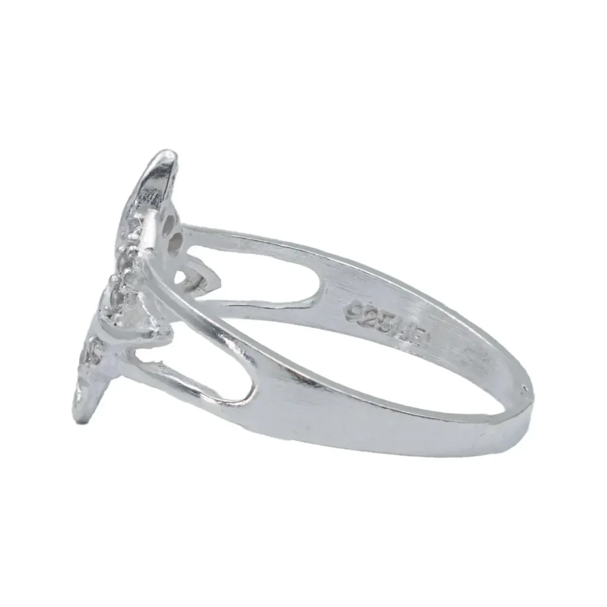 Anillo Plata .925 Nudo de Bruja Celta con Zirconia para Mujer Talla 8.5 - Imagen 3