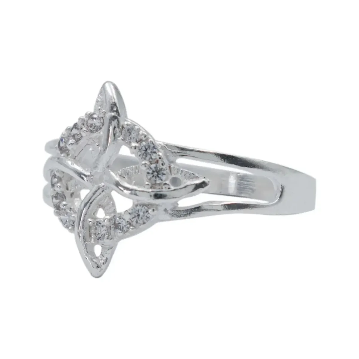 Anillo Plata .925 Nudo de Bruja Celta con Zirconia para Mujer Talla 8.5 - Imagen 5