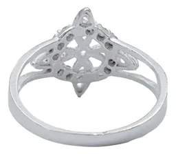 Anillo Plata 925 Nudo de Bruja Celta con Zirconia - Imagen 4