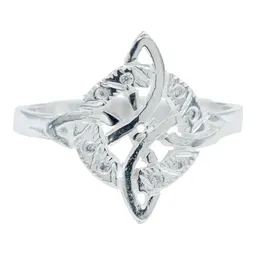 Anillo Plata 925 Nudo de Bruja Celta Diamantado con Zirconia - Imagen 1