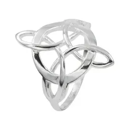 Anillo Plata 925 Nudo de Bruja Celta Liso Protección - Imagen 2