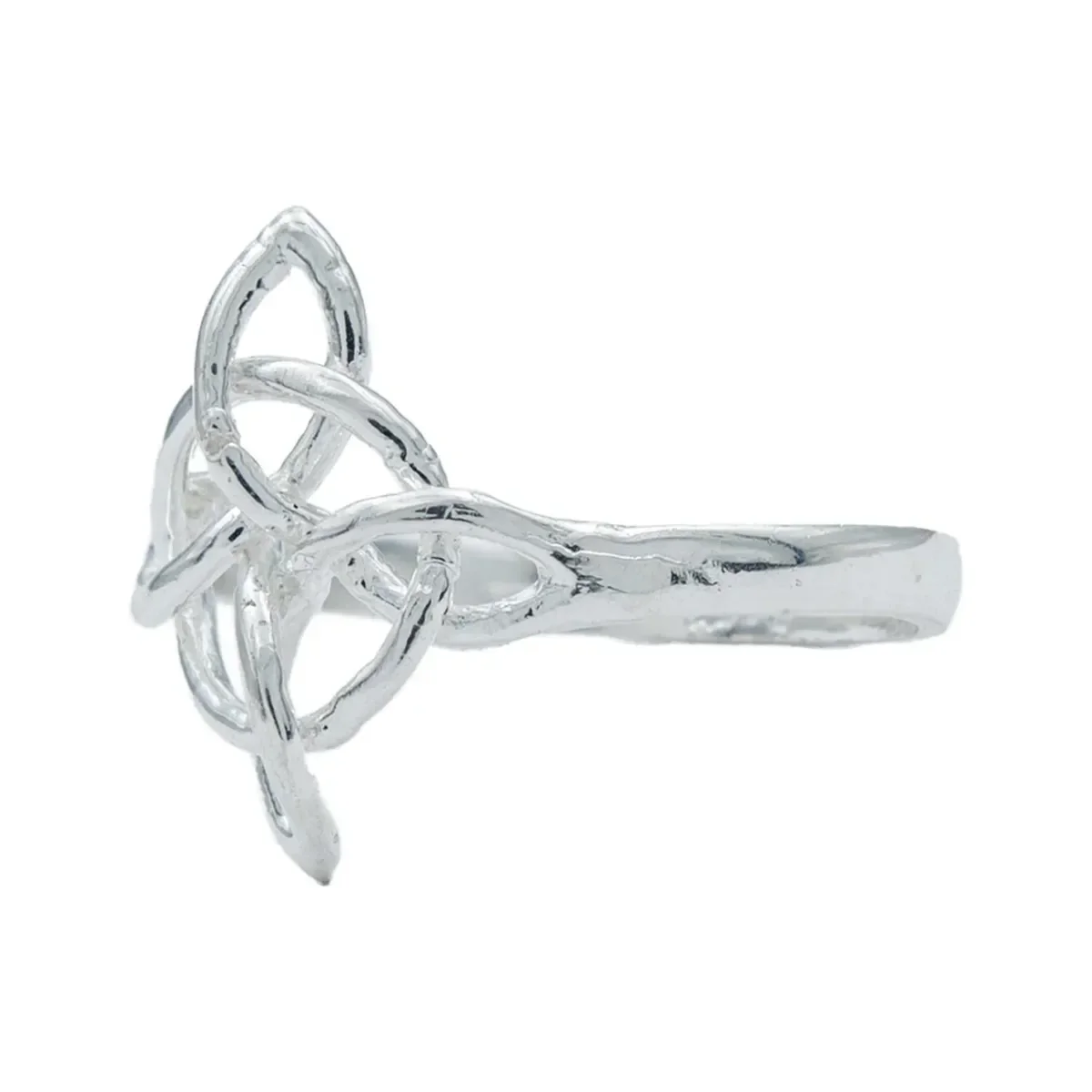 Anillo Plata 925 Nudo de Bruja Celta Protección Unisex Talla 9 - Imagen 2