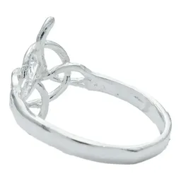 Anillo Plata 925 Nudo de Bruja Celta Protección Unisex Talla 9 - Imagen 4