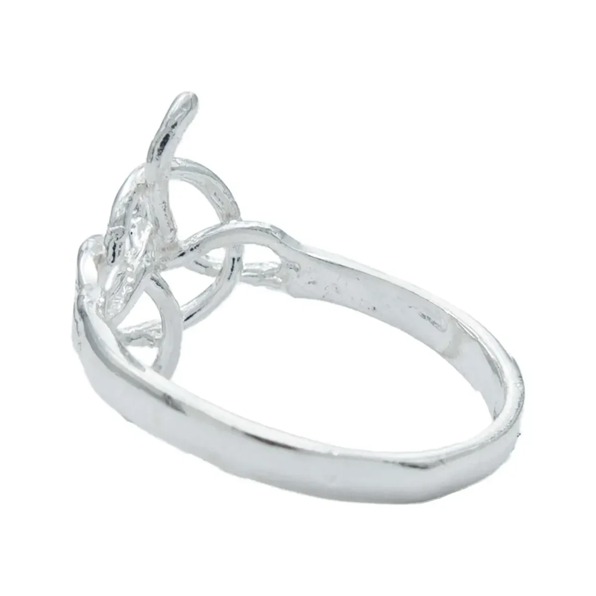 Anillo Plata 925 Nudo de Bruja Celta Protección Unisex Talla 9 - Imagen 4
