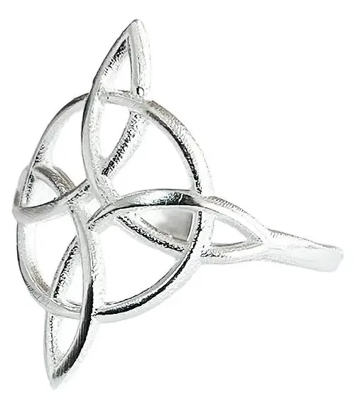 Anillo Plata 925 Nudo de Bruja Celta Redondo - Imagen 1