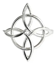 Anillo Plata 925 Nudo de Bruja Celta Redondo - Imagen 2