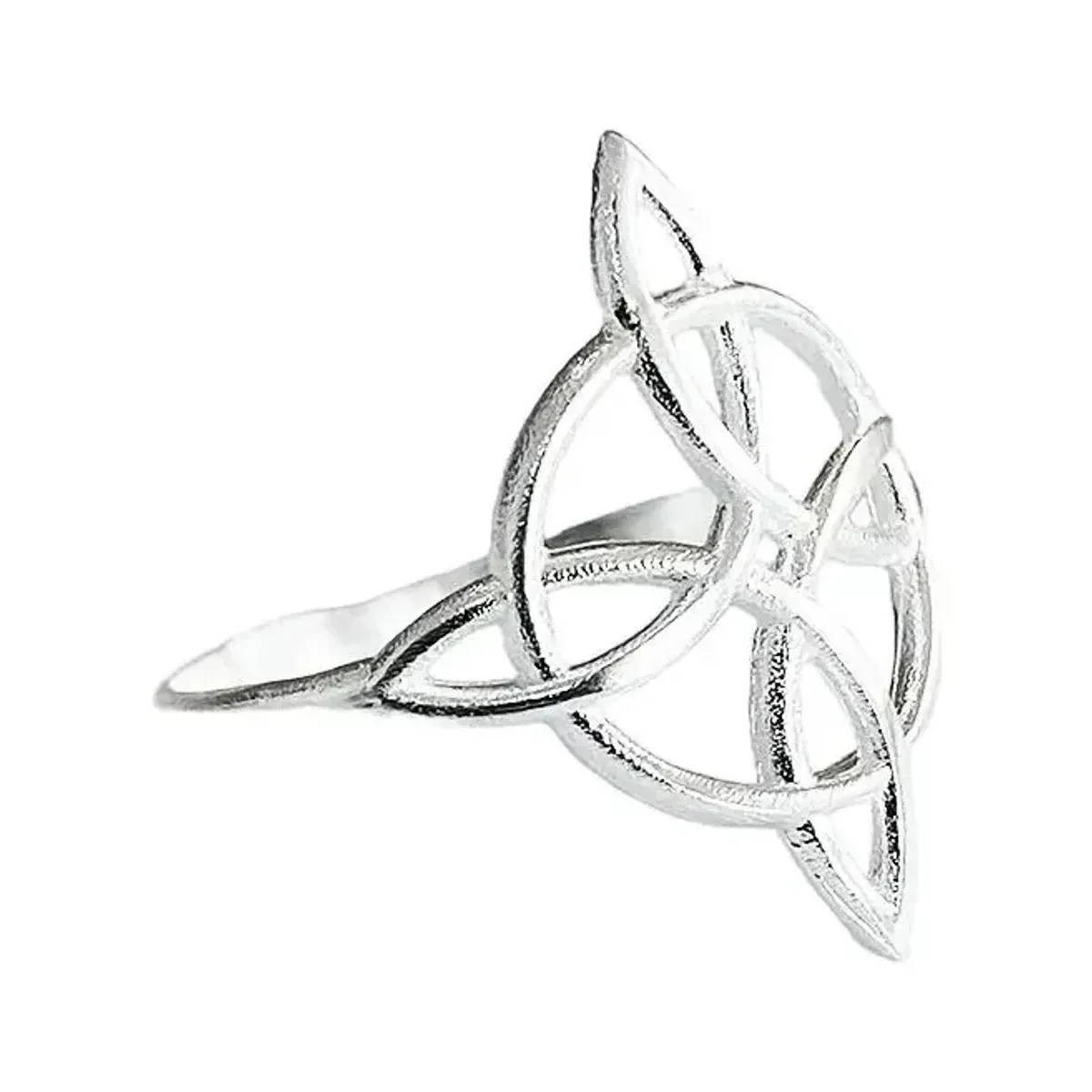 Anillo Plata 925 Nudo de Bruja Celta Redondo - Imagen 4