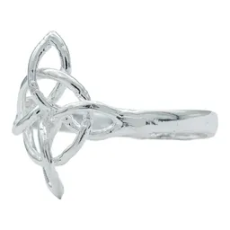 Anillo Plata 925 Nudo de Bruja Celta Unisex - Imagen 2