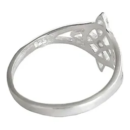 Anillo Plata 925 Nudo de Bruja con Zirconia Brillante - Imagen 3