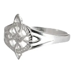 Anillo Plata 925 Nudo de Bruja con Zirconia de Color - Imagen 2