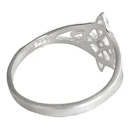 Anillo Plata 925 Nudo de Bruja con Zirconia de Color - Imagen 3
