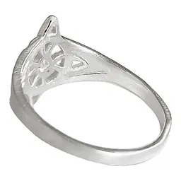 Anillo Plata 925 Nudo de Bruja con Zirconia de Color - Imagen 4