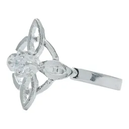 Anillo Plata 925 Nudo de Bruja con Zirconia Reluciente - Imagen 2