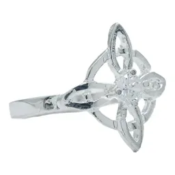 Anillo Plata 925 Nudo de Bruja con Zirconia Reluciente - Imagen 3