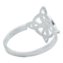 Anillo Plata 925 Nudo de Bruja con Zirconia Reluciente - Imagen 4