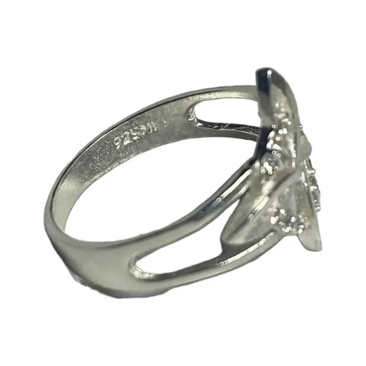 Anillo Plata 925 Nudo de Bruja con Zirconia Talla 6 - Imagen 3