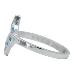 Anillo Plata 925 Nudo de Bruja con Zirconias Multicolor Talla 6.5 - Imagen 2