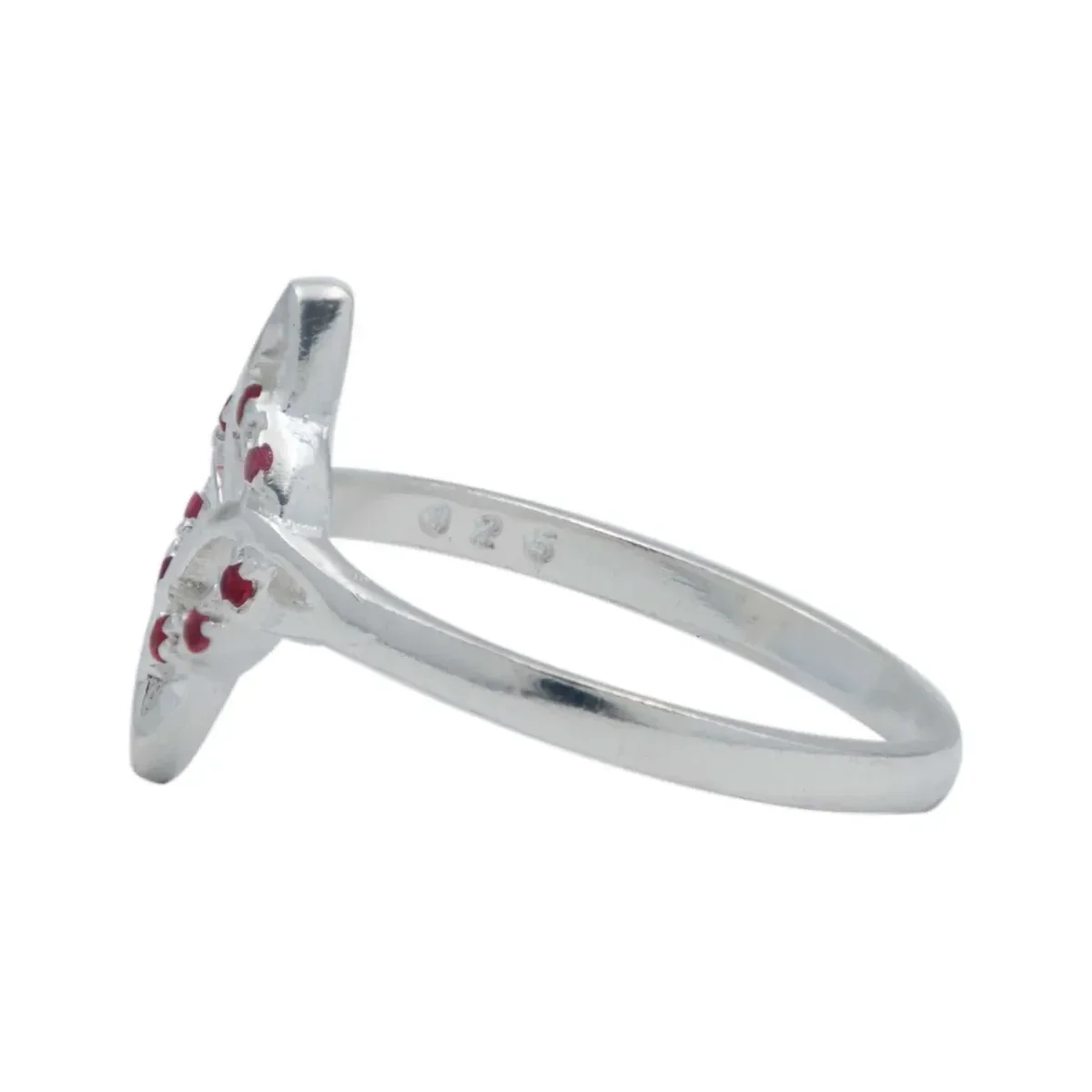 Anillo Plata 925 Nudo de Bruja con Zirconias Multicolor Talla 9 - Imagen 2