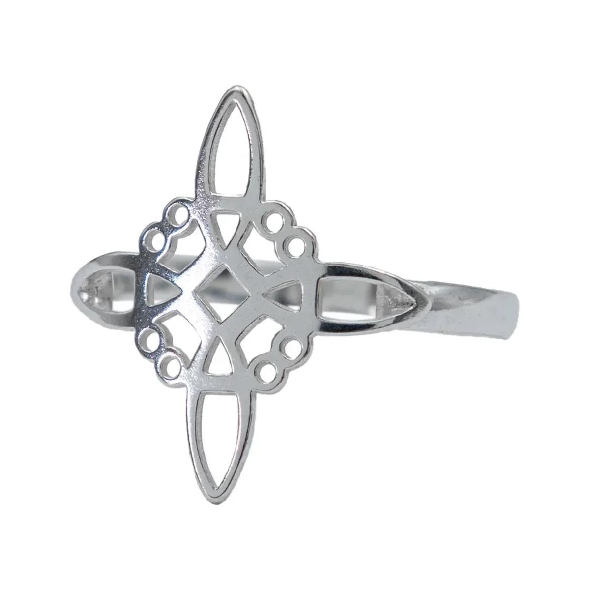 Anillo Plata 925 Nudo de Bruja Diseño Protector Unisex - Imagen 4