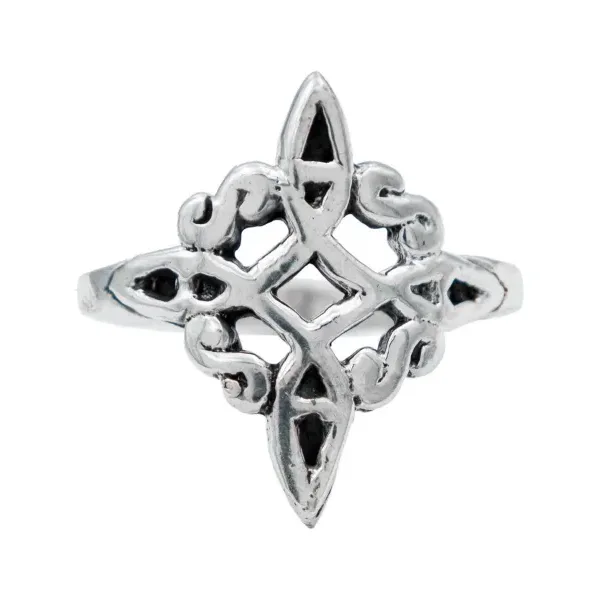 Anillo de plata .925 Nudo Bruja pavonado — Joyaris