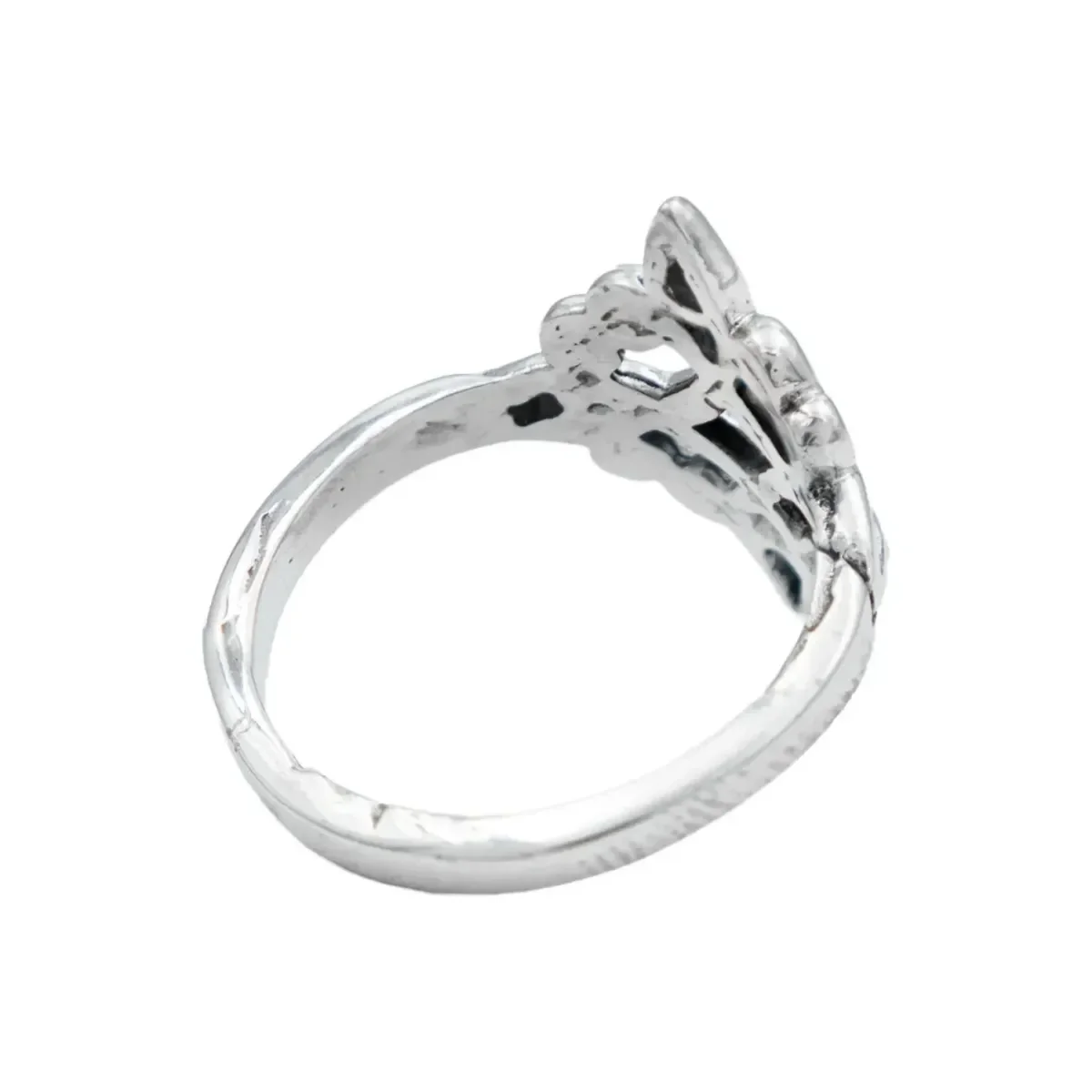 Anillo Plata 925 Nudo de Bruja Pavonado Protección - Imagen 3