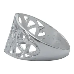 Anillo Plata 925 Nudo de Bruja Triqueta Celta Mágico Unisex - Imagen 2
